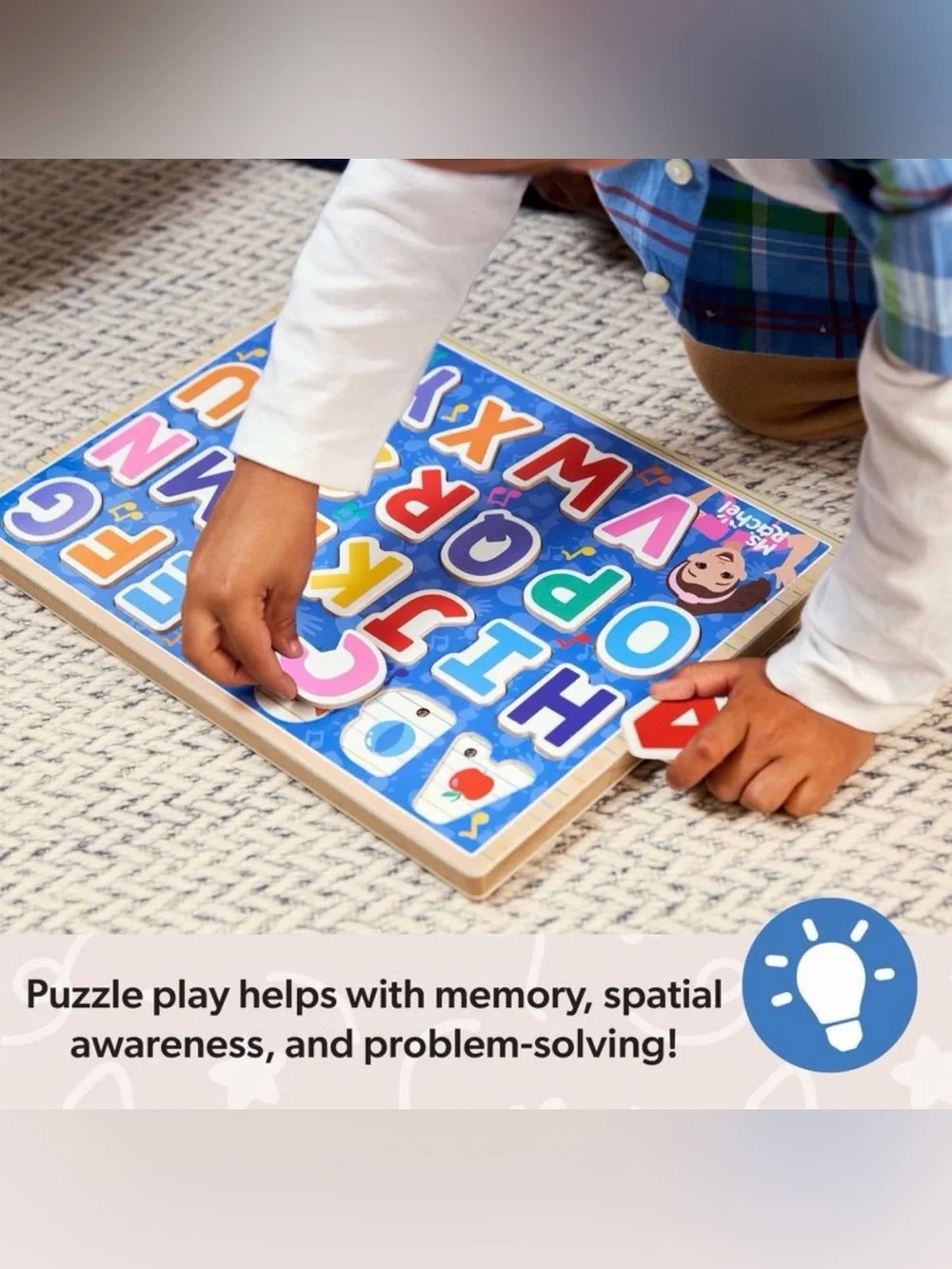 Melissa & Doug® Ms. Rachel™ Wooden Phonics Alphabet Sound Puzzle
